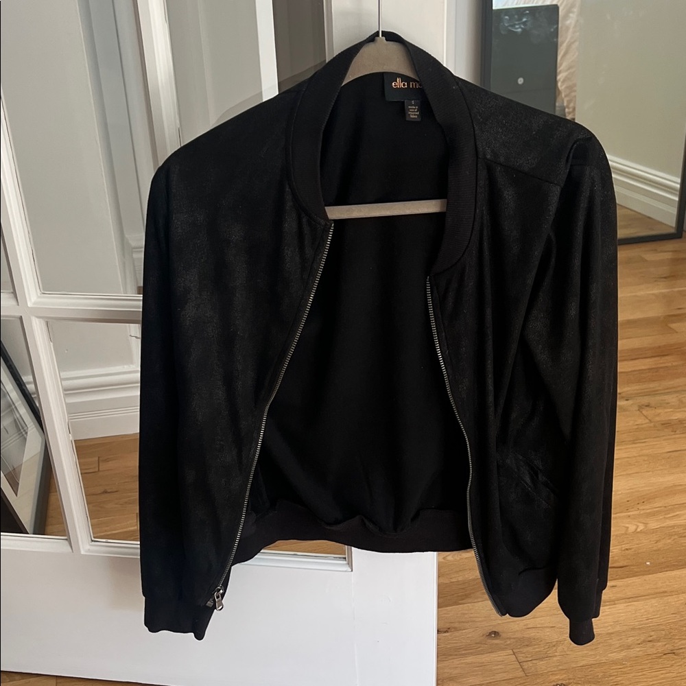Ella Moss Black Bomber Jacket